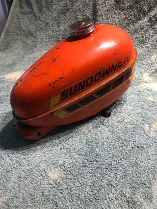 Vintage Fox Sundowner Gas Tank With Fuel Cap & Petcock