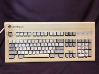 Vintage Silicon Graphics Sgi At101 Clicky Keyboard 9500829 Bigfoot Upt8