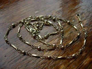 Fine Vintage Art Deco Style 14k 14ct Gold Necklace Chain 4.  65g