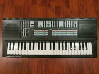 Vintage Yamaha Portasound Pss - 570 Electronic Synthesizer Digital Keyboard