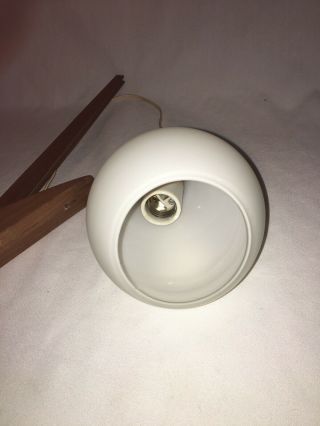 Holmegaard Scandanavian Wall Lamp Light Mid Century Modern Teak Swag 9