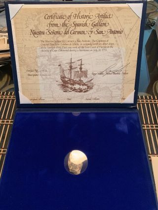 RARE ROGER MIKLOS Ink - Signed 1715 FLEET Spanish Colonial SHIPWRECK 8 Reales 2