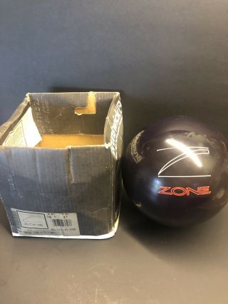 Brunswick Danger Zone Black Bowling Ball 16lbs Vintage (rare