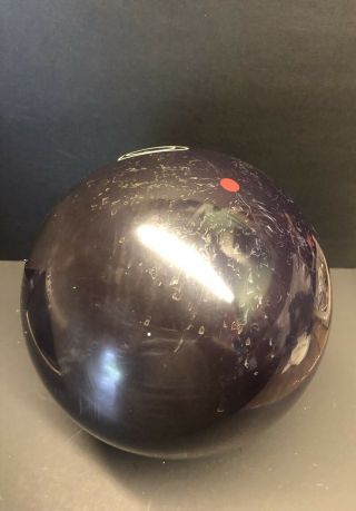 Brunswick Danger Zone Black Bowling Ball 16lbs Vintage (Rare 2