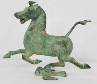 Vintage Or Antique Chinese Bronze Tang Style Horse 7 " X5 "