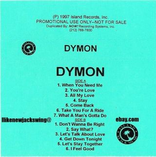 Dymon - The Unreleased Album Promo 13trx Charlie Wilson Rare R&b 1997