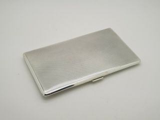 Sterling Silver Cigarette Case Birmingham 1937 Maker William Neale 209g