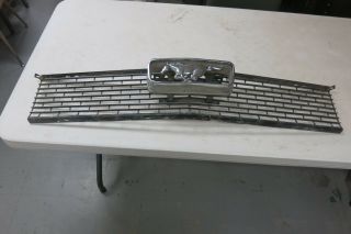 Vintage Oem Mustang Grille With Horse In Coral Emblem