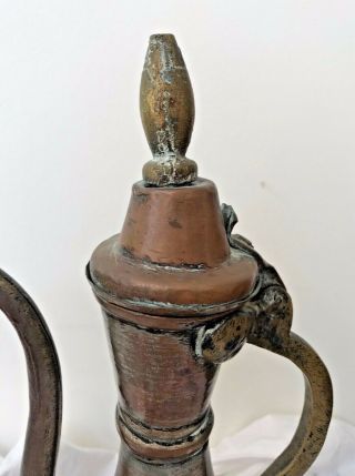 Vintage Egyptian copper tea/coffee pot with long spout.  (1980?s) 2