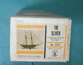 Vintage Marine Model Company The Slaver 1051 Baltimore Clipper Dos Amigos Wood