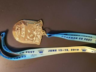 POKEMON GO FEST CHICAGO 2019 RARE EXCLUSIVE PvP PRIZE MEDAL 5