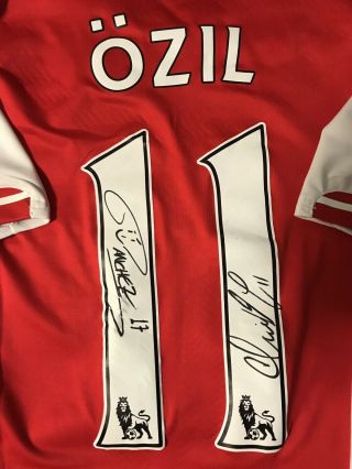 Arsenal Match Worn Shirt Ozil Mesut Unwashed in Game by Player Signed Very Rare 5