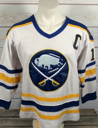 Vintage CCM Pat LaFontaine Buffalo Sabres 16 Jersey SIZE 48 Med Made In CANADA 2
