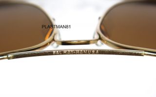 N.  O.  S ULTRA RARE VINTAGE ' 70s RAY BAN B&L BAINBRIDGE GOLD SUNGLASSES B - 15 7