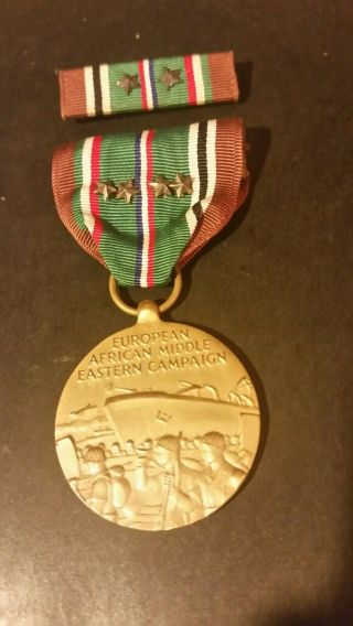 Us Army Ww Ii European,  African,  Middle Eastern Campaign Medal,
