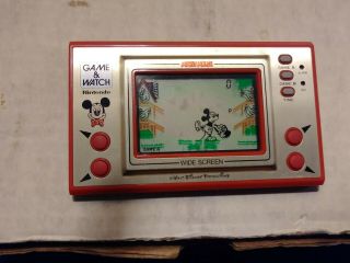 RARE VINTAGE NINTENDO 80 ' s GAME & WATCH PORTABLE HANDHELD 10