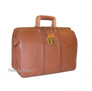 Vintage Chesnutt Leather Coach Lawyers / Scholars Brief Case / Doctors Bag M6h