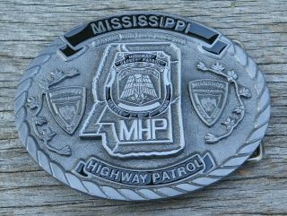 Mississippi Highway Patrol Trooper Police Law Enforcement Vintage Belt Buckle