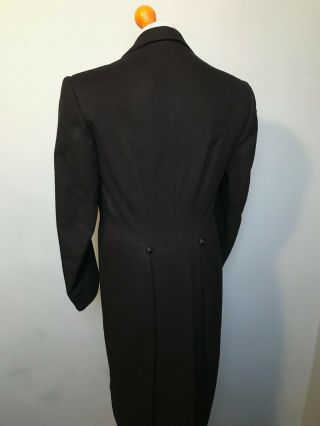 Vintage 1930 ' s bespoke white tie evening Tails Tailcoat suit Size 40 3