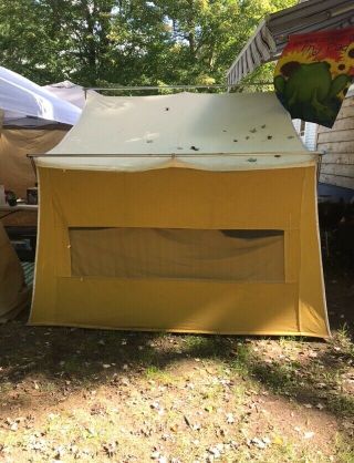 Coleman Vintage Canvas Cabin Tent 11x8 No Rips No Leaks Lantern 3