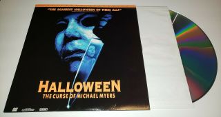 Halloween 6: The Curse Of Michael Myers Laserdisc Very Rare Vintage Letterboxed