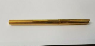 St Dupont Paris Vintage Fountain Pen Gold Plated With Gold 750 Nib