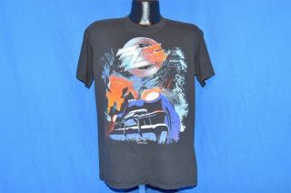 vintage 90s ZZ TOP RECYCLER WORLD TOUR 1990 BLACK ROCK HOT ROD t - shirt LARGE L 3