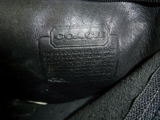 Coach Vintage Large Black Leather Drawstring Backpack Bag 0519 USA 8