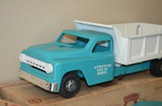 Vintage STRUCTO Ride - er Dump Truck 605 Pressed Steel 2