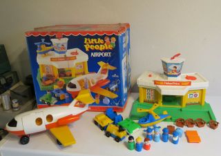 Vintage Fisher Price Little People Play Airport