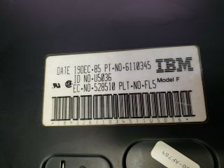 Vintage IBM Model F Clicky Key Mechanical Keyboard 6110345 1985 3