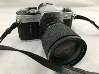 Vtg Canon Ae - 1 35mm Slr Film Camera W/ Ccp Cct 28 - 80mm 1.  35 - 4.  5 Macro Lens