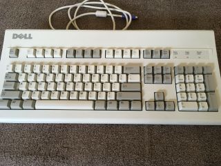 Vintage Dell Ps/2 At101w Clicky Mechanical Keyboard Gyum90sk Alps