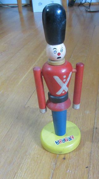 Vintage Doepke Wooden Toy Soldier