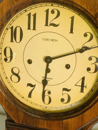 Vintage Verichron Harris Mallow Westminster Chime Regulator 31 Day 341 - 020 Clock 2