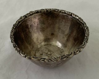 Old Mexico Sterling Silver Hand Formed Small Bowl Or Ash Tray 174 Grams 4 1/2 "