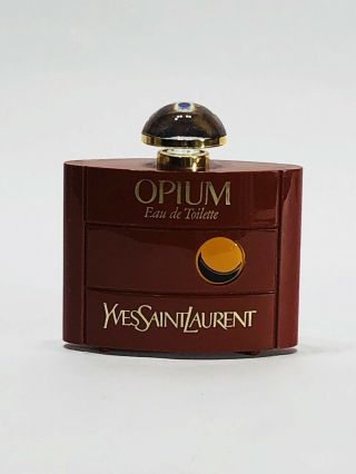 Vtg Opium By Yves Saint Laurent Women’s Perfume Splash Edt 2.  0 Oz/ 60 Ml Full