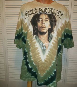 Vintage Bob Marley Songs Of Freedom Tie Dye T - Shirt Size Xxl Rare