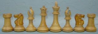 Antique F.  H.  Ayres Staunton English Wood Chess Set Vintage British 6