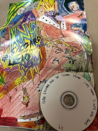 MEGA RARE King Gizzard Hey There CDR Inc Folded Poster KGATLW 2