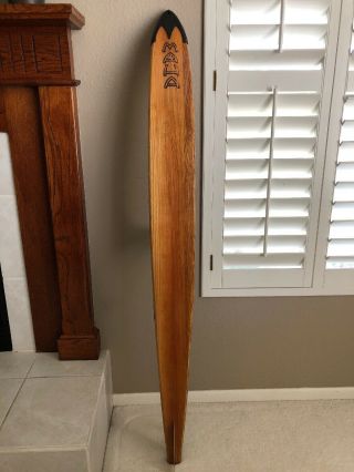 Rare Vintage Maherajah Exotic Wood Ski 65’ 2