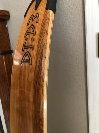 Rare Vintage Maherajah Exotic Wood Ski 65’ 3