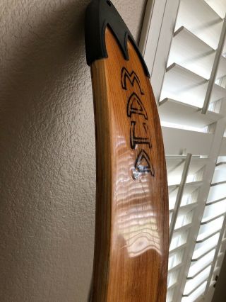 Rare Vintage Maherajah Exotic Wood Ski 65’ 4