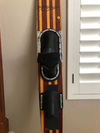 Rare Vintage Maherajah Exotic Wood Ski 65’ 9