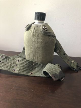 Vintage World War 2 Ww2 Japanese Military Belt And Canteen?