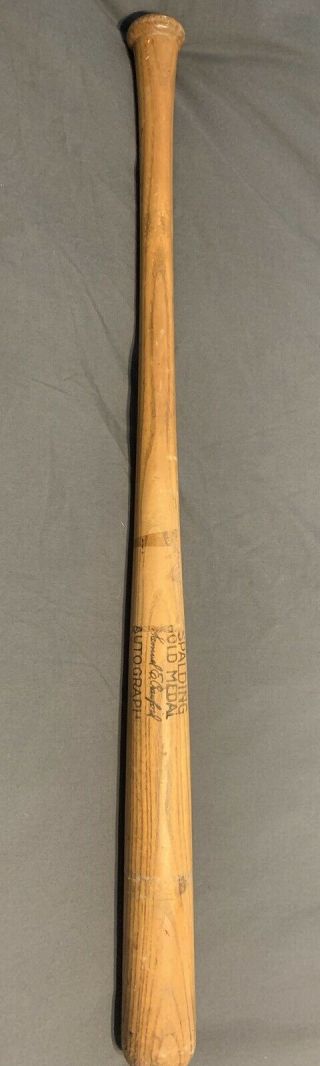 Vintage Spalding Gold Medal Autograph Baseball Bat 2
