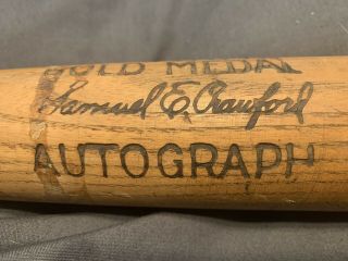 Vintage Spalding Gold Medal Autograph Baseball Bat 9