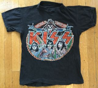Vintage Kiss 1979 Dynasty Concert Tour T Shirt Return Of Kiss Rare