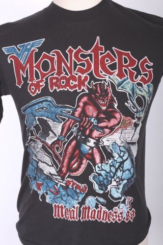 Vtg 1988 Monsters Of Rock Metal Madness Metallica Scorpions Tour T Shirt Large