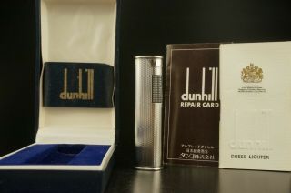 Dunhill Rollagas Dress Lighter For Repair Or Parts Vintage W/box 987